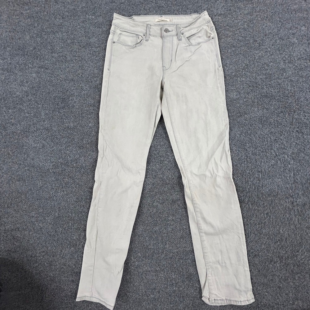 Levi's Jeans Womens Size 30 Light Gray Mid Rise Skinny Stretch Denim 97048